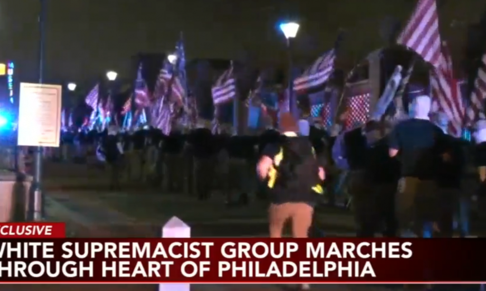 White supremacist group marches through Philadelphia